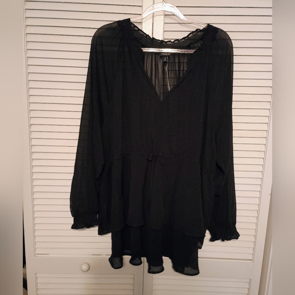 Plus size 4x peasant blouse